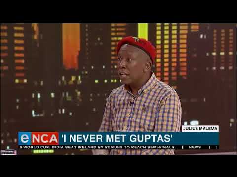 I never met Guptas Malema
