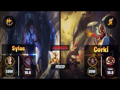 Caps SYLAS (Mid) [Conqueror] VS CORKI - Grandmaster EUW Patch 10.8