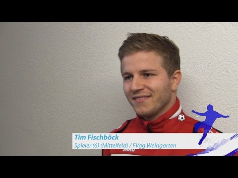 Tim Fischböck - FVgg Weingarten - zum Spiel vs. TSV Auerbach, im FuPa.tv-Interview am 4.9.2016