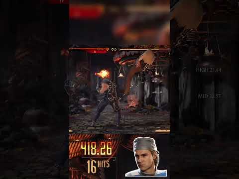 Scorpion 52% METERLESS Combo With BUFFED STRYKER👮‍♂️🦂🔥 #mk1combo #mk1 #mk1scorpion