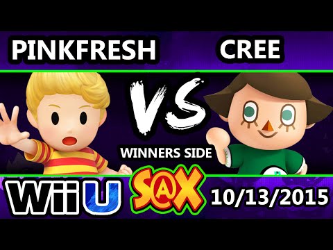 S@X 119 - PinkFresh (Lucas) Vs. Cree (Villager) SSB4 Tournament - Smash Wii U - Smash 4