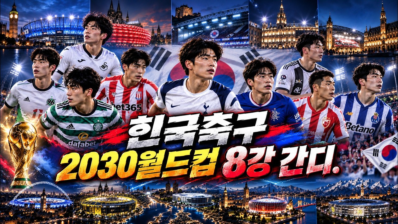 "한국축구 황금세대 온다! 2030 월드컵 이끌 신예 9인"