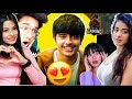 Youtubers GIRLS Reaction On AJJUBHAI FACE REVEAL Total Gaming Face Reveal