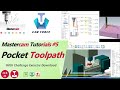 Mastercam Pocket Toolpath Tutorials By CamForce Mill Basics 5
