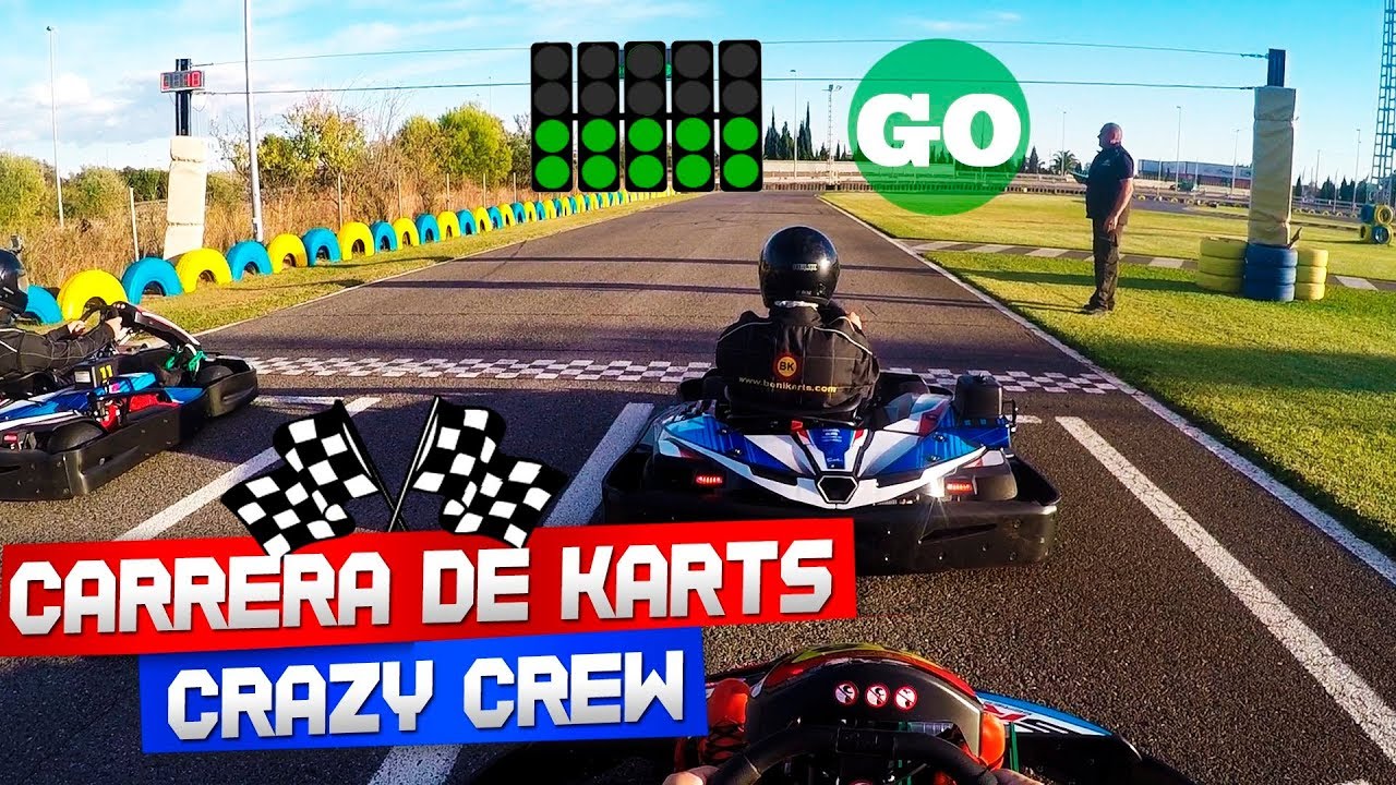 CARRERA de KARTS!!! ¿TROMPOS? OMG... [Crazy Crew]