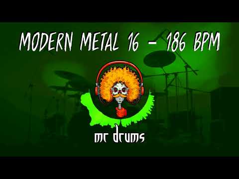 Modern Metal 16 - 186 BPM | Backing Drums | Only Drums | Joey Jordison Style