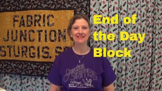 "End of the Day" quilt block