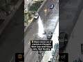 Water shoots out of manhole in Chicago's West Loop amid heavy rains, flash flooding