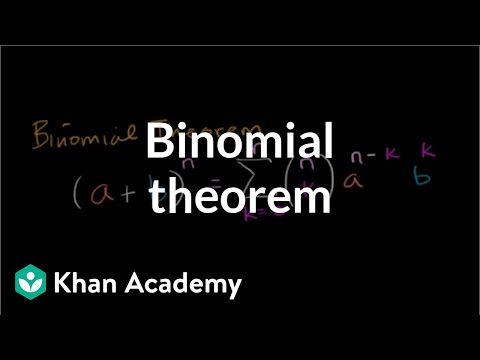 Binomial theorem | Polynomial and rational functions | Algebra II | Khan Academy