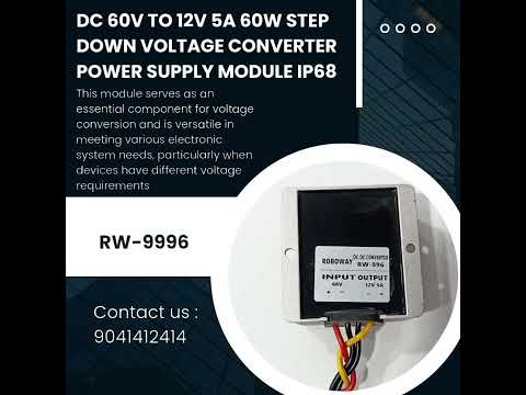 DC 60V TO 12V 5A 60W Step Down Voltage Converter Power Supply Module IP68