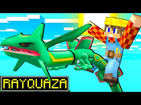 I CAUGHT RAYQUAZA, THE LEGENDARY POKEMON! - Pixelcraft EP.11