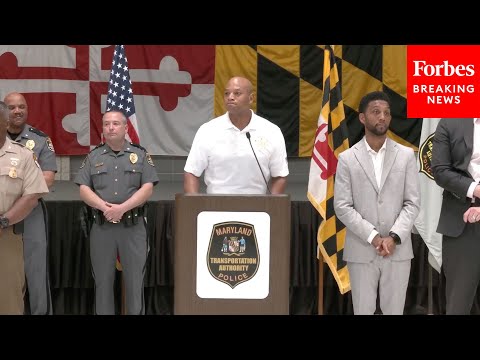 Maryland Gov. Wes Moore And Other Officials Hold Press Briefing About Bridge Collapse Response