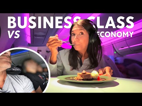 , title : 'QATAR 2022: Business class flight vs economy (USA-Qatar)'