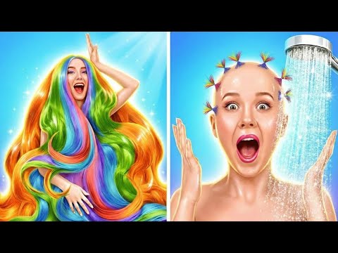 CRAZY GIRLY HAIR PROBLEMS! Long vs Short Hair Struggles by La La Life