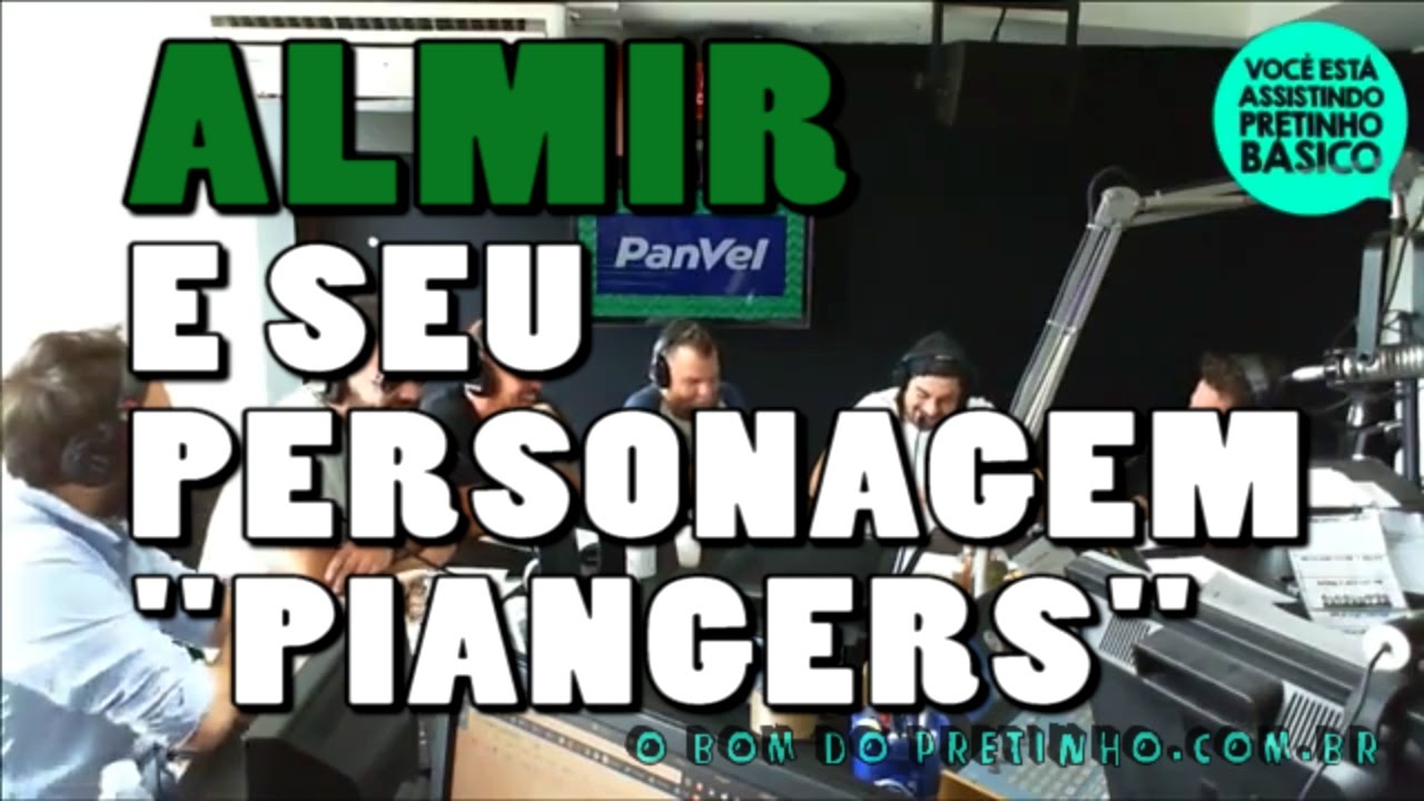 Almir e seu personagem "Piangers" - O Bom do Pretinho