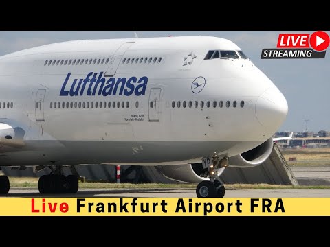 🔴Live Frankfurt Airport Planespotting Rain & Waterspray