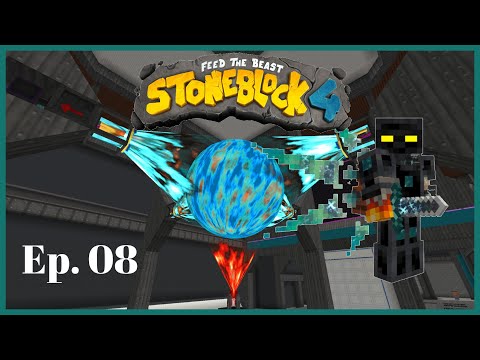 300,000,000 Rf/t Draconic Evolution Reactor FTB StoneBlock 4 - Episode 8