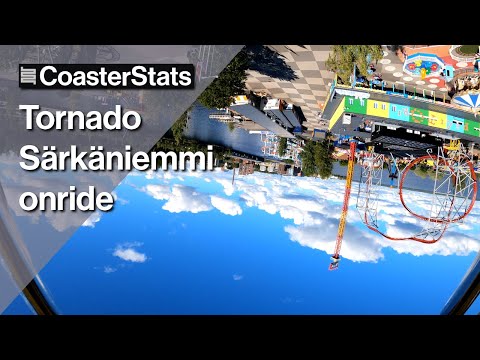 Tornado onride  - Särkänniemi [4K 60FPS]