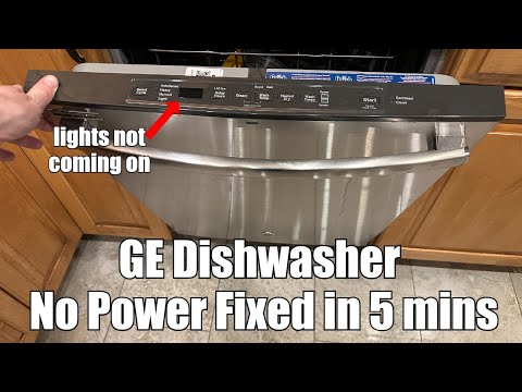 GE Dishwasher No Power, No Lights (Fixed)