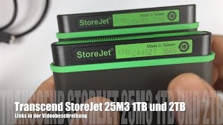 Transcend StoreJet 25M3 Anti-Shock 1 TB und 2 TB externe Festplatte im Test