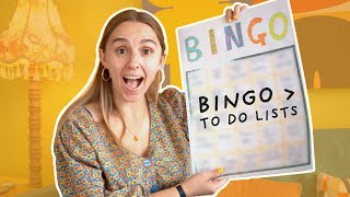 I made a bingo card to try and get my shit together