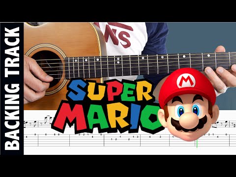 Super Mario - Guitar Tutorial BACKING TRACK