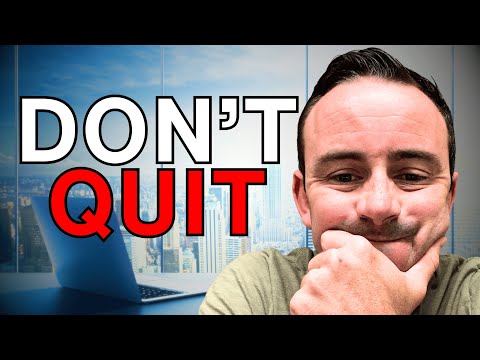 I Quit My $175,000 Job and FAILED (Learn Why Not To Quit)