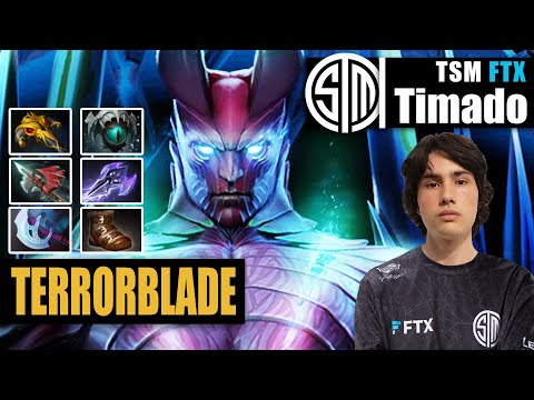 Terrorblade Safelane | TSM FTX.Timado | 21 MINS SKADI INSANE FAST FARM | 7.31c Gameplay Highlights
