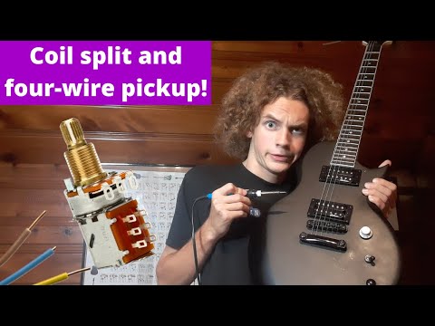 I put a coil split in my guitar (and changed a two wire humbucker to a four wire)!