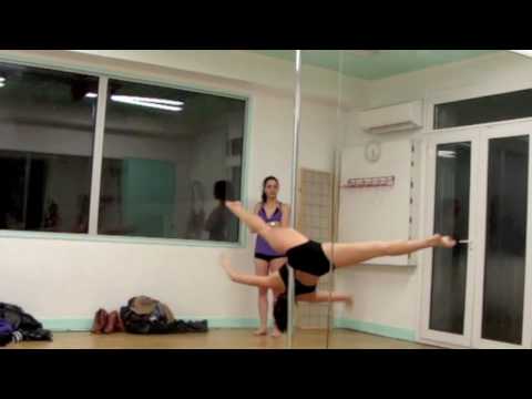 Doris training  Pole Dance  Janvier 2010