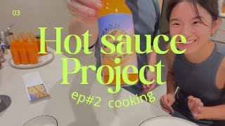 [Hot sauce Project🔥] episode#2 cooking - making handmade 'Koji' hot sauce