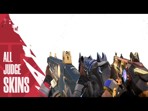 ALL JUDGE SKINS + ANIMATIONS - VALORANT JUDGE SKINS