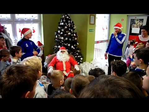 Piłkarska Wigilia FA Miłosław 2015 - Wizyta Św. Mikołaja