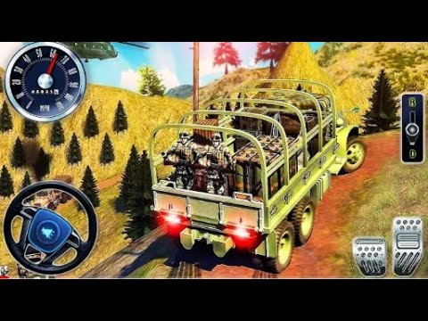 US Army Transport Truck Offroad Simulator - Hammer Vehicle Driving Mountain 3D - Android GamePlay