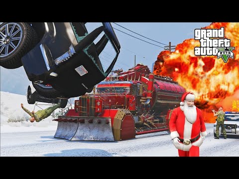 GTA 5 SANTA'S VICIOUS CERBERUS CRASHES - IMPACT COMPILATION - DESTRUCTION