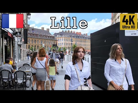 Lille | FRANCE Walking Tour (4k Ultra HD 60fps)