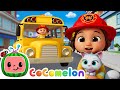 Wheels On The Bus Rocket Rescue CoComelon Nursery Rhymes Kids Songs