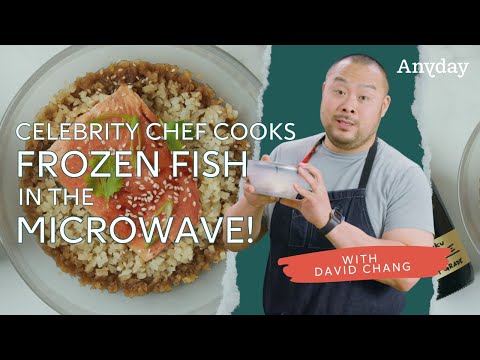 Watch Celebrity Chef David Chang Cook FROZEN FISH in the Microwave!