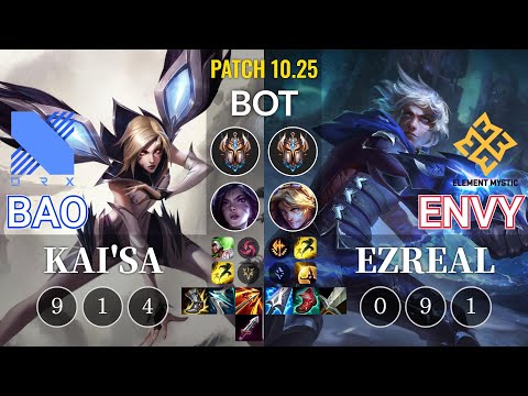 DRX BAO Kai'Sa vs EM Envy Ezreal Bot - KR Patch 10.25