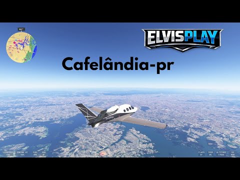 Cafelândia-pr Vista Aérea Incrível | Microsoft Flight Simulator  #FlightSimulator #VistaAérea #game