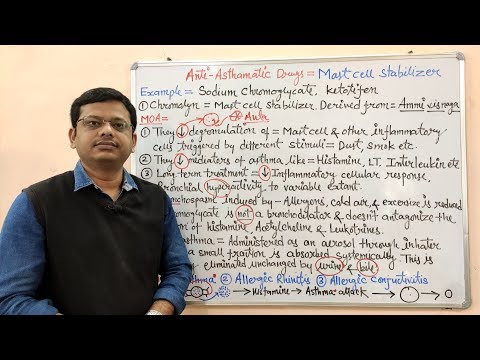 Bronchial Asthma (Part-10)= Mechanism of Mast Cell Stabilizers in Asthma | Mast Cell Stabilizers