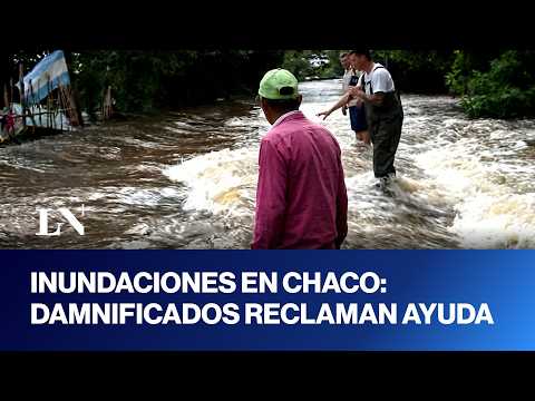 Inundaciones en Puerto Vilelas. Damnificados reclaman falta de ayuda oficial y describen el drama