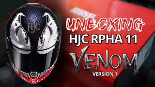 HJC RPHA 11 VENOM VER. 1 ⎮ UNBOXING & LENS REPLACEMENT TUTORIAL