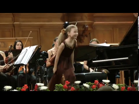 26.11.2013 Varvara Kutuzova (10 y.o.) at the Gala-concert of the IX-th "Crescendo" Music Festival