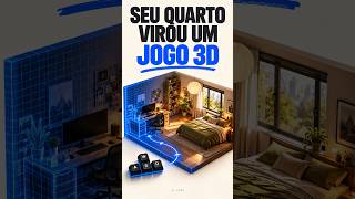 Transformei um quarto em um jogo 3D — dá para andar nele!