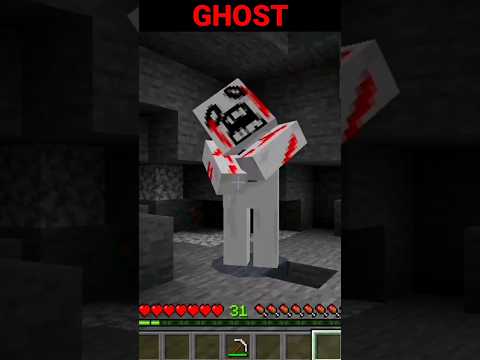 YOYO Gamerz - Minecraft scary ghost in mining 😱 #shorts