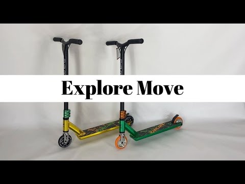 Самокат трюковый Explore Move New зеленый + пега - фото 1 - id-p1186828238