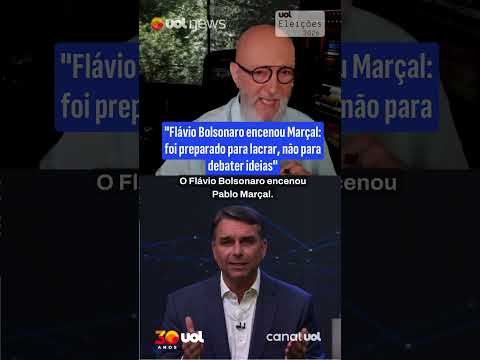 Flávio Bolsonaro encenou Marçal e foi preparado para lacrar, não para debater ideias, avalia Josias