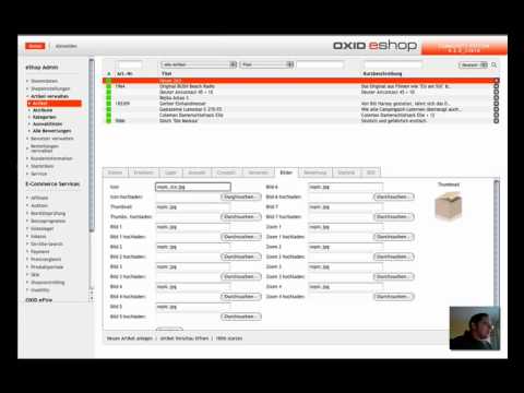 Artikel erstellen in OXID eShop