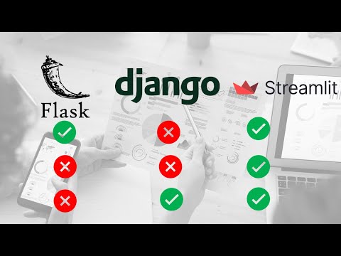 What is difference between Streamlit, Django, Flask